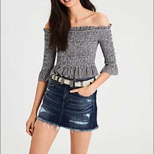 American Eagle Off-the-Shoulder Crop Top
